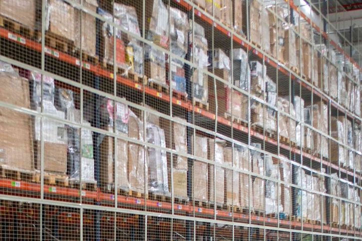 Warehouse racking for large items